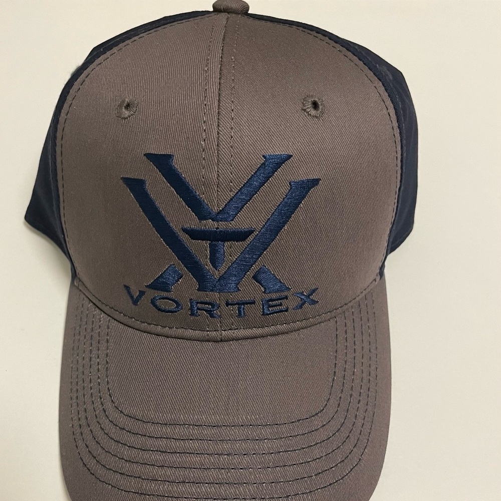Vortex Optics Navy Blue Gray Baseball Cap Adjust